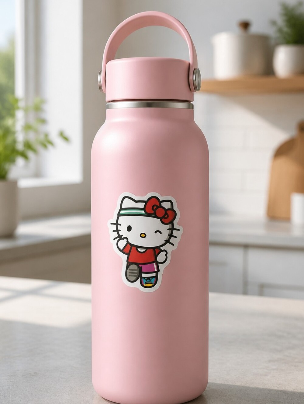 Hello Kitty Sticker Jogging Workout Fitness Self-Adhesive Laptop Luggage Locker